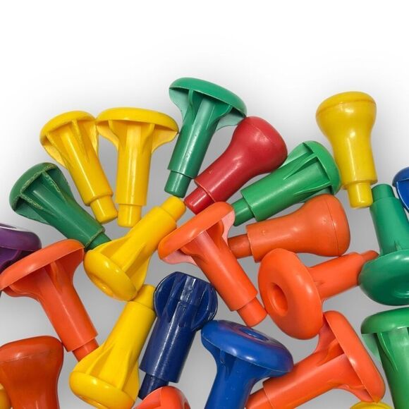 Pegs Stacking Montessori Colorful Counting Math Manipulatives Plastic Lot of 35 - Picture 4 of 10